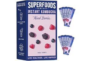 SUPERFOODS COMPANY Instant Kombucha Drink Powder - Mixed Berries Flavour - (10 x 5g)