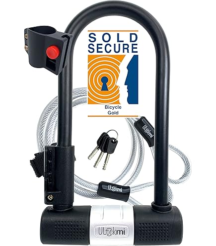 Antivol Vélo OnGuard Pitbull DT 8005 - Niveau Sold Secure Gold, Avec Câble - Pour Zones à Risque, 5 Clés