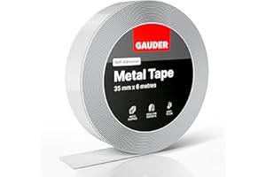 GAUDER Self-Adhesive Metal Tape | Thin Metal Strips for Magnets, Tonies® figures & shelves | Ferrous Tape (6 m)