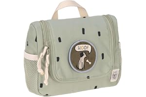 LÄSSIG Kosmetyczka dla dzieci, worek na pranie, do zawieszenia, 20 cm/mini kosmetyczka, Happy Prints Oliv, TU EU, torba na pranie dla dzieci