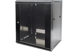 Intellinet 711777 étagère 9U Rack monté sur Le Mur Noir