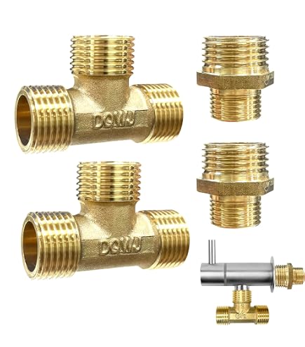 Raccordi Pneumatici A Montaggio Rapido Per Paratia - 2 Pezzi, Ottone, 4 Mm, Per Olio, Gas, Strumentazione