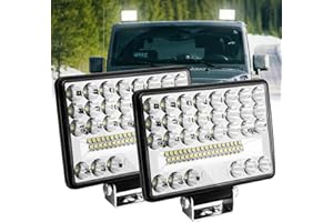 Biqing Phare de Travail LED Tracteur,Phare LED 12-24V 6 Inch Travail 172W Projecteur Longue Portee 27000LM IP68 Étanche pour 4x4 Offroad Truck Tractor ATV SUV (2)