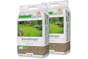 OPPENHÄUSER Engrais gazon printemps 20 kg pour jusqu’à 1000m² – Effet immédiat pour une pelouse dense, verte et robuste, repousse la mousse, engrais longue durée