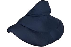 ‎GIRAFFENLAND Nackenhörnchen mit Stehkragen dunkelblau - Dinkelkissen - Nackenkissen Wärmekissen - Nacken Schulter Kissen - Dinkel, dunkelblau