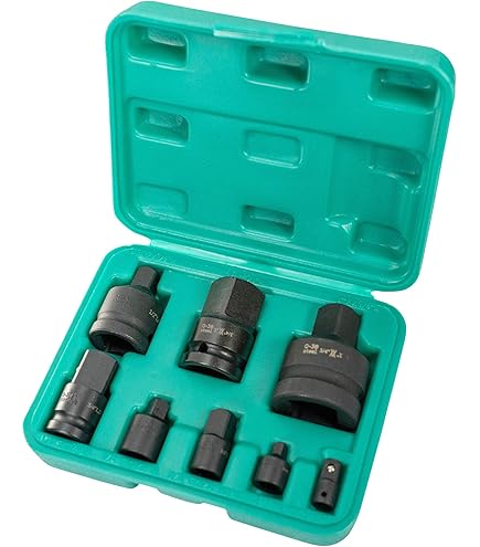 Set Adattatori Per Bussole - 11 Pezzi, Con Giunto Girevole 360°, Per Chiavi A Impatto - Foto 11