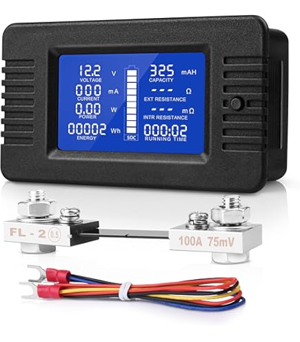 LYAART 30A 50A 100A 150A 3 Phase Digital Ampere Panel Meter with 3 pcs Current Transformer Built-in Ammeter Current clamp Meter (Color : 100A, Size