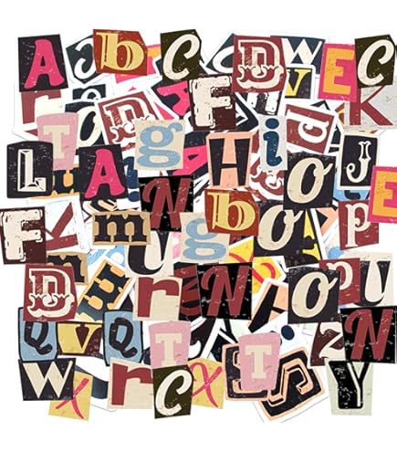 104 Piezas De Pegatinas De Letras Retro, Decorativas E Impermeables Para Embalaje De Regalo, Maletas, Computadoras Y Más