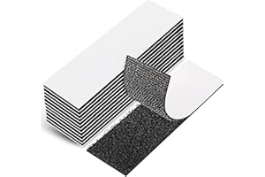 ‎EOTW EOTW Klettband Selbstklebend Extra Stark, Doppelseitiges Klettverschluss Selbstklebend Schwarz für Wände/Boden/Tür/Gläser/Metalle(21 Stück 30x100mm)