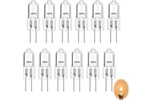 HSTIALVING 12 Stück G4 Halogenglühbirne 12V, G4 Halogenlampen 20 Wat 2-polige Transparente Kapsellampe Dimmbare Warmweiße Glühbirnen für Kronleuchter Innenbeleuchtung Küchenbeleuchtung Schienenbeleuchtung (A)