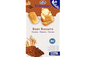 Danalac Biscuits Saveur de Cacao pour Bébés 6+ Mois 0.12 kg