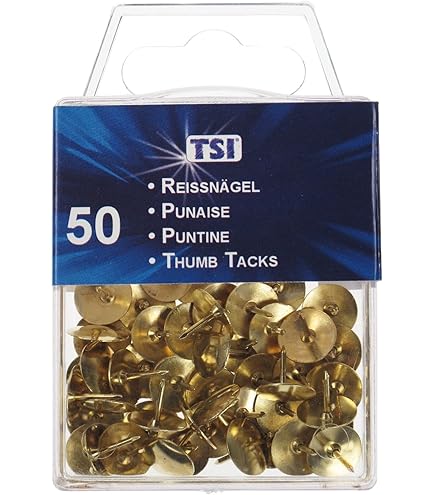 Punaises Métalliques à Tête Ronde Dorée 200 Pièces 4X15Mm Pour Loisirs