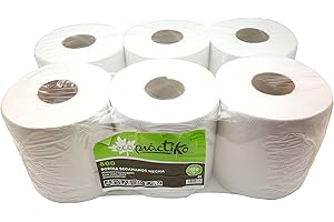 limpiezabarata Bobina de papel ECOLÓGICO doble capa. Pack de 6 bobinas.