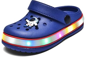 VIYEAR Kinder Jungen Mädchen LED Clogs Süße leichte Sommer Hausschuhe Garden Beach Sandalen