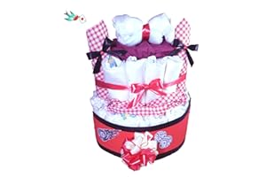 WINDELZAUBEREI Rockabilly Windeltorte |" Rockababy" | Das perfekte Geschenk zur Geburt & Taufe