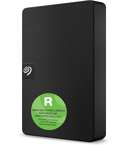 Disco Rigido Esterno Seagate One Touch 2 TB - Portatile, Criptato, USB 3.0, Per PC E Mac, Con Software Di Backup (Nero)