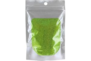 MIK Funshopping Purpurina en polvo brillante para manualidades y decoración de tarjetas, color verde oliva 100 g