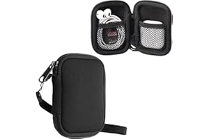 kwmobile Neoprenowe etui kompatybilne z Apple Airpods 1/2 / 3 / Pro 1 / Pro 2-6 x 9 cm etui z zamkiem błyskawicznym - czarne