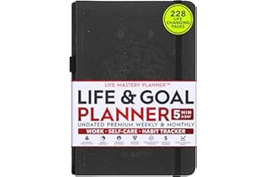 FREEDOM MASTERY Life Master Planner – Un voyage de 12 mois pour écraser vos objectifs, augmenter votre productivité, succès et bonheur – Planificateur de vie hebdomadaire et mensuel, suivi des habitudes