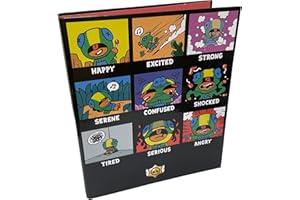 CYPBRANDS Brawl Stars Carpeta 4 Anillas, Material Escolar, Carpetas, Archivador, Multicolor, Producto oficial (CyP Brands)