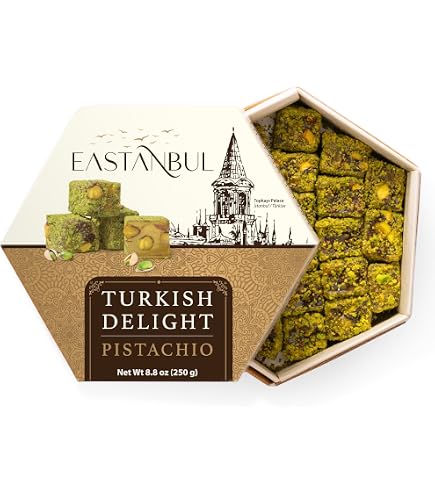 IKBAL Turkish Delight Double Roasted with Pistachio (Pack of 2
