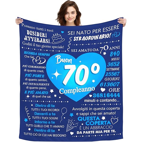 Regalo Per Il 70° Compleanno Da Uomo Settanta Regali Vintage - Foto 5