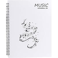 Notenmappe für Notenblätter beim Spielen A4 Größe Papier Dokumente Halter Aufbewahrung 40 Taschen Clef, Musik Tabelle…