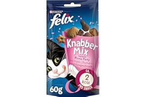 Felix KnabberMix Croccantini per gatto, confezione da 8 (8 x sacchetti da 60 g)