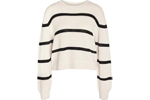 NOISY MAY Sweter pullover Kobiety Nmmaysa L/S Stripe O-neck Knit Noos