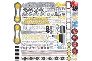 Habow 852pcs Technic-Parts Gears-Axle-Pin-Connector Compatible avec Lego-Technic, Shock-Absorber Wheels Chain Link Frame Joints Differential Engine Kit. Pièces MOC