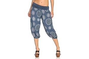MALITO MORE THAN FASHION Malito Court Pantalon de survêtement avec d'été Print Sweatpants Boyfriend 7182 Femme Taille Unique