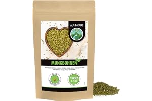 Alpi Nature Mungbönor 1kg, Mung Gröna Bönor för Matlagning, Soppor, Curry, Glutenfri