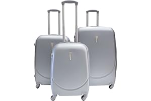 ALEXANDER MILANO Alexander Juego Maletas 3 pzs Rígidas ABS 4 Ruedas y Cerratura Estructura Ligera Cómoda Asa Telescópica Manija Candado Combinación 28''(73.5x48x26 cm)+24''(63.5x42x23.5 cm)+ 20''(53.5x36x19 cm)