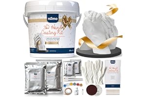 Niimo Hand Casting Kit Gift Set - Fun & Easy to Use Hand Moulding Kit Couple, Gifts for Couples, Wedding Gifts for Couple, Valentines Gifts for Her, Valentines Gifts for Him, Hand Casting Kits Couple