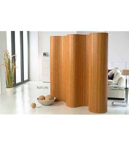 RUIMTEVERDELER Bastia | 170x120 cm, 3-delig, Bamboe | Houtscherm, kamerscherm, privacyscherm, scheidingswand