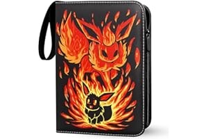 GCMUUP Sammelalbum für Pokemon Karten 50 Seiten 400 Karten,Sammelkarten Album Heft Ordner Buch,Sammelkartenalben für Kartensammler