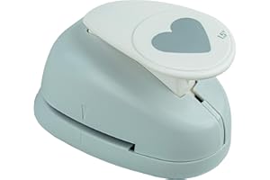 Rayher Hobby 89845000 Motivstanzer Herz, ø 3,81 cm- 1,5 Zoll, geeignet für Papier/Karton bis zu 200g/m²