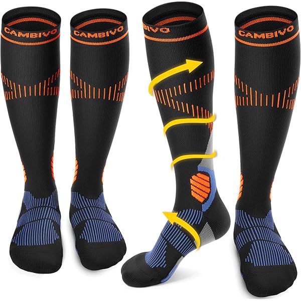 Bas De Compression Chaussettes Hommes Femmes Chaussettes De Course