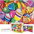 Easter Jigsaw Puzzles with 1:1 Reference Poster, Holiday Puzzles for Adults and Kids - 500 Pieces Puzzles, Egg Educational Games Gift for Elders Children Family and Friends