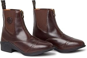 Mountain Horse Botas de Paddock con Cremallera Frontal Aurora para Mujer Marrón