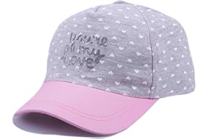 Bienzoe Girls Summer Baseball Cap: Kids Cotton Youth Golf Sun Visor Hat