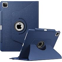 Étui Rotatif 360° Pour IPad Pro 12.9" (2022-2018) - Avec Support Crayon, Fonction Veille/réveil, Couleur Vert émeraude, Protection Complète