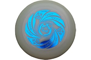 Discraft Ultimate Frisbee Ultra Star Ghost Night Glow Bleu métallique - Noctilucent