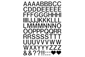 WICHELHAUS 98 goldene Buchstaben und Zeichen, 2,5cm hohe Buchstaben in hochwertiger Folie (Buchstaben-Set 2,5 cm, Schwarz)