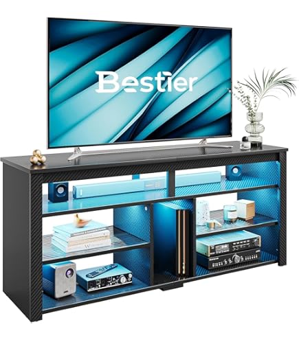 TV Unit 130cm Modern Dark Grey With High Gloss Doors - Creative