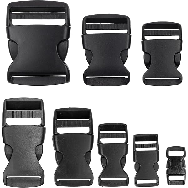 Ganzoo Steckschließer Set – 20 Bunte Kunststoff-Klickverschlüsse Für Paracord-Armbänder & Hundehalsbänder