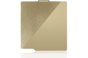 IdeaFormer PEI liscio + letto di stampa PEI testurizzato 257x257 mm, piastra di costruzione PEI in acciaio per molle su entrambi i lati Foglio PEI flessibile per Bambu Lab X1 X1C P1P P1S