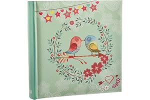 Arpan Vintage Bird Photo Album Slip In Case Memo Album 6x4" for 200 Photos