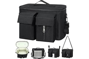 BAANFLY Large Capacity Pram Organiser Bag, Multifunctional Baby Buggy Organiser Bag with Cup Holders and Shoulder Strap, Waterproof Pushchair Accessories for Baby Outdoor Supplies Buggy