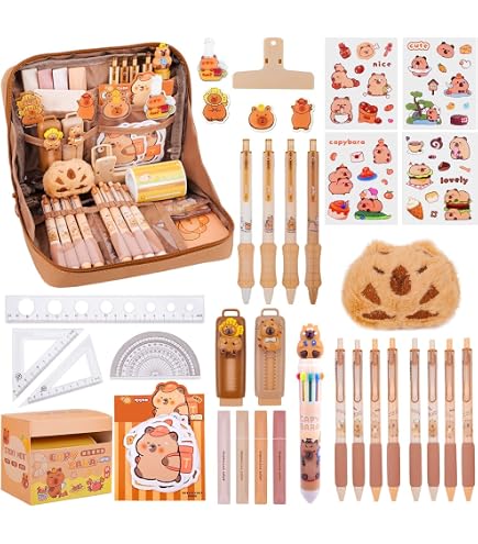 GirlZone Trousse Enroulable De 38 Feutres Parfumés Aux Fruits – Set Papeterie Créatif – Cadeau Fille 4-12 Ans